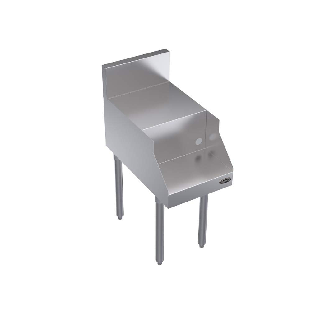 Metal Royal Series Blender Station with Flat Top 14"W x 24"D by Krowne – Metal, Metallic, Model KR24-14BF