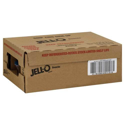 Jello Ready To Eat Sugar Free Chocolate Pudding - 4 per pack - 6 packs per case. by Kraft – Pack of 6