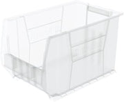 Akro-Mils 30282 Super-Size AkroBins Plastic Storage Bins, Space-Saving Stackable Bins for Garage, Classroom, Warehouse Organization, 20" L x 12" W x 12" H, Clear, 2-Pack