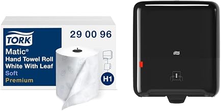 Matic Soft Hand Towel Roll (6 Rolls) and Tork Matic Paper Towel Dispenser