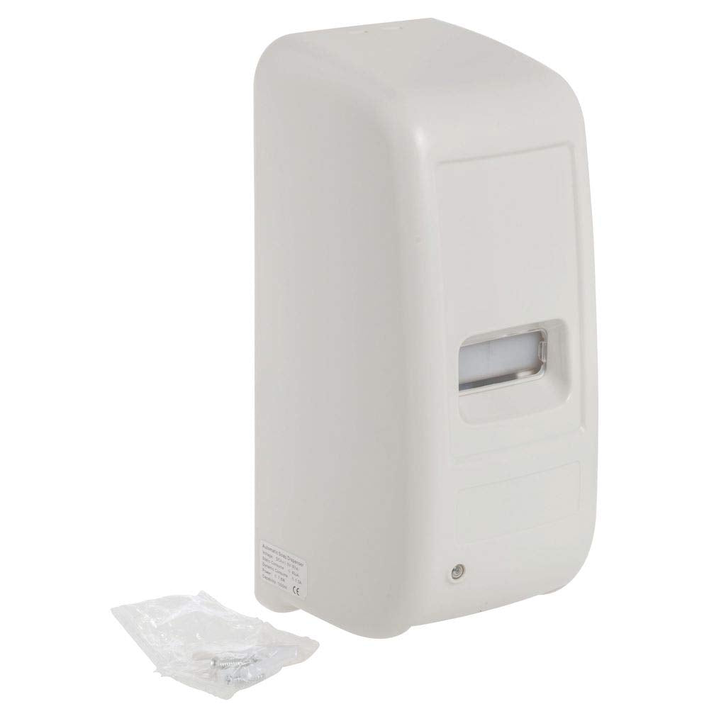 Touchless Soap Dispenser Battery Operated Hands Free by HUBERT – Plastic, White, Model 699White