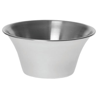 Flared S/S 6 Ounce Sauce Cup - 12 / CS by Tablecraft – 6.0 ounces, Stainless Steel, Pack of 12, Model 5064