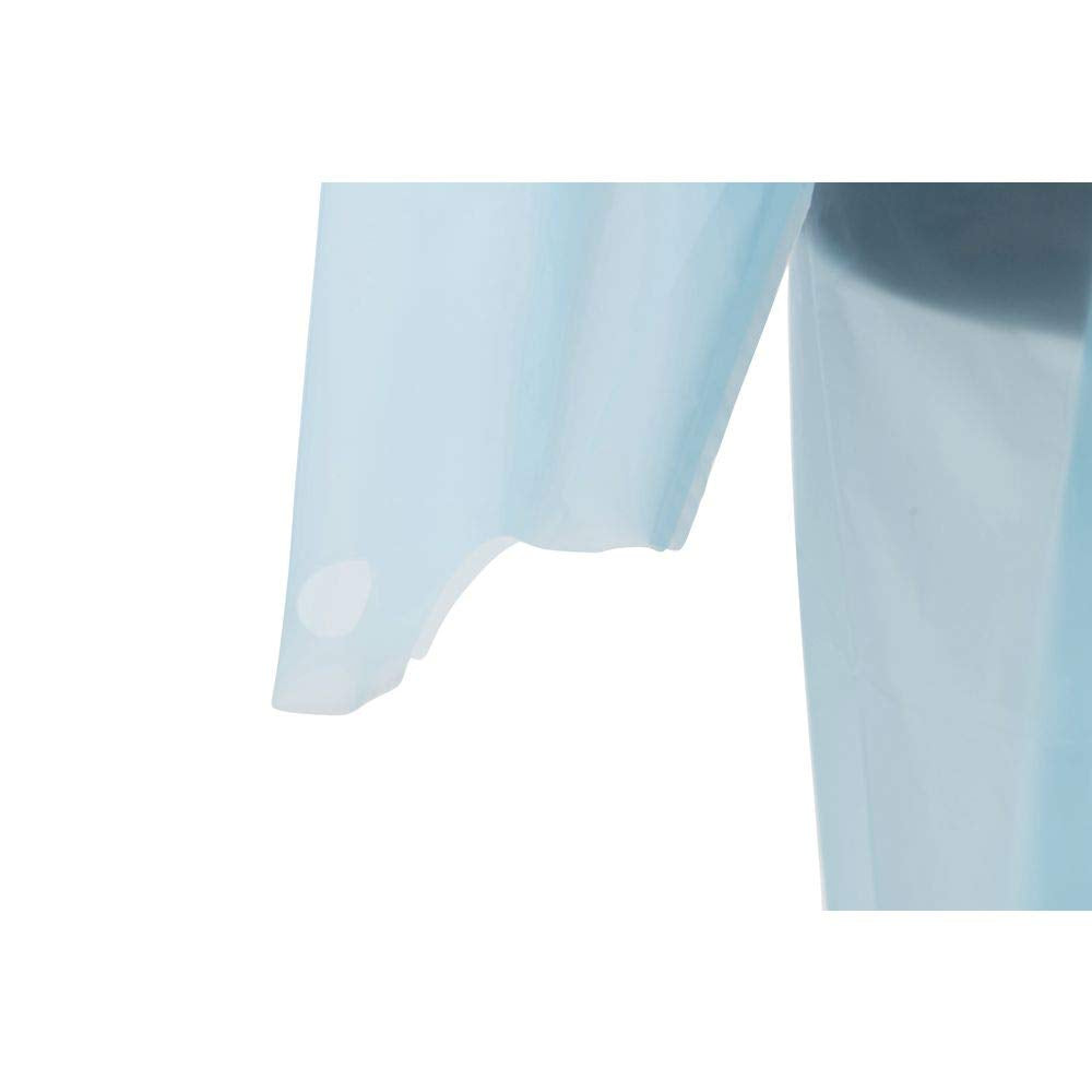 Blue Disposable Waterproof Isolation Gown by HUBERT – One Size, Plastic, Blue