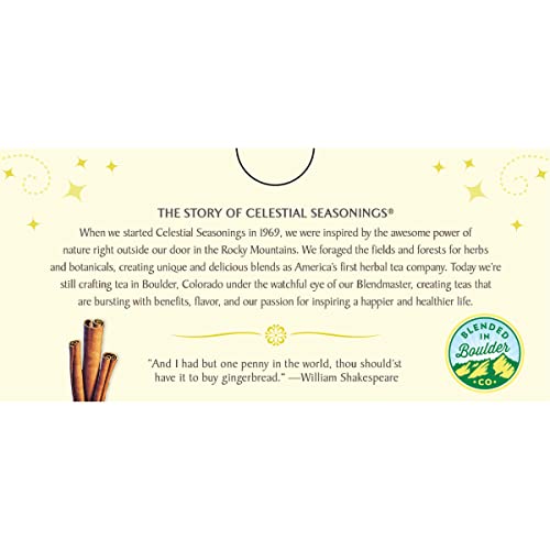 Celestial Seasonings Gingerbread Spice / 18 Count (Pack of 6) / 6 Herbal