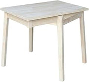 Furnifact Unfinished Child's Table, Wooden Craft, Ideal for playroom or Bedroom, Durable, Simple Design, Easy to Wipe Clean with Soft Cloth