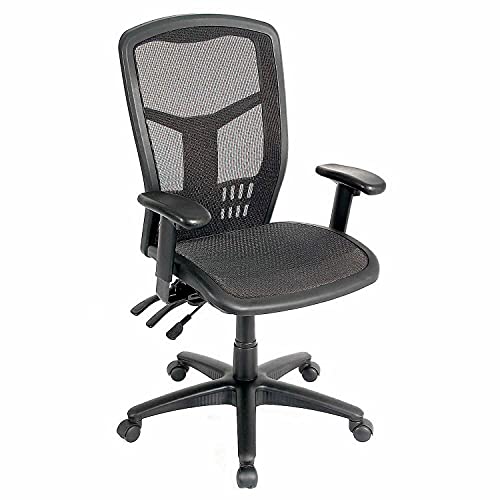 Multifunction High Back Chair by Global Industrial – Alloy Steel, Black, Model A93342TMF+38L3
