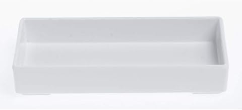 HUBERT White Melamine Tray - 6 3/4" L x 3 1/4" W x 1 1/8" H