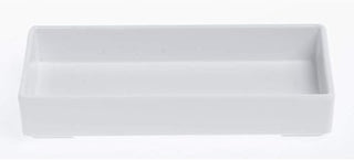 HUBERT White Melamine Tray - 6 3/4" L x 3 1/4" W x 1 1/8" H