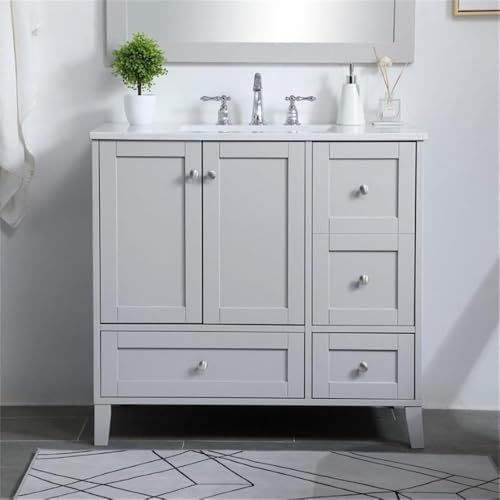 Elegant Decor 36" - Single / Grey / Traditional Bathroom Vanities