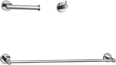 Freya 3-Pc Stainless Steel Hardware Set in Chrome