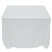 Tablecloth White Square Spun Polyester - 52" x 52" by HUBERT – 52" x 52" (Square), Polyester, White, Model BTC2-52X52-100
