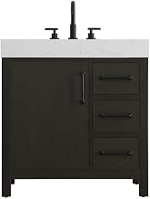Elegant Kitchen and Bath 32" Single Bathroom Vanity in Mocha Brown
