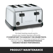 Waring 4-Compartment / Classic / Silver Toasters