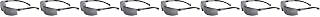 Radians Silver Mirror Safety Glasses, Scratch-Resistant, Wraparound