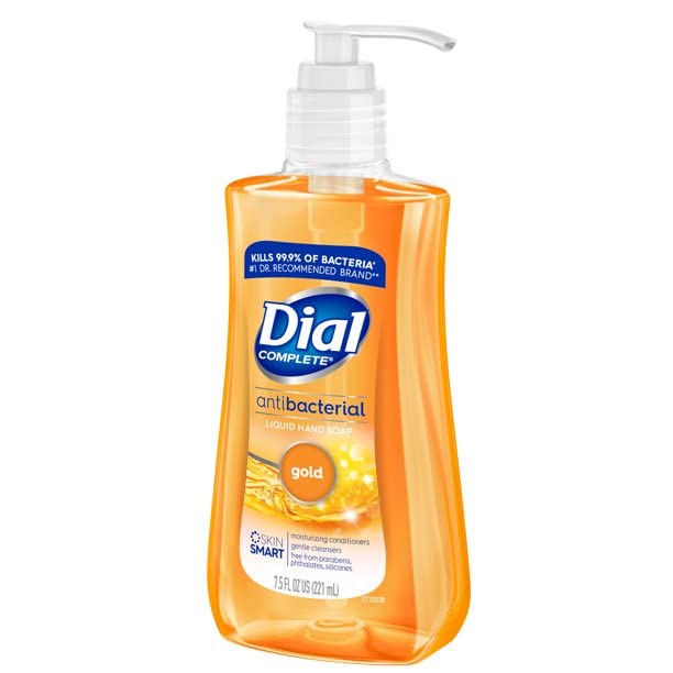 Liquid Antimicrobial Liquid Soap by Dial – 7.5 Fl Oz (Pack of 1), Orange, Model DIA84014