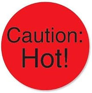 DayMark - 112015 - DuraMark 1 in Round Caution Hot Label