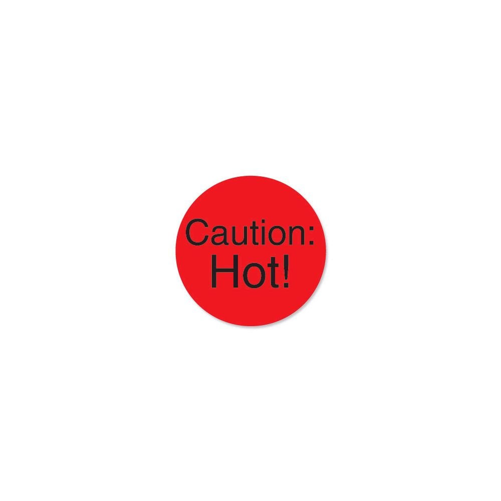 DuraMark 1 in Round Caution Hot Label by DayMark – Model 112015