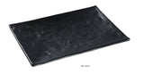 Yanco Black Pearl-1 Rectangular Plate Black - Pack of by Generic – Large, Melamine, Black, Pack of 48, Model BP-2010