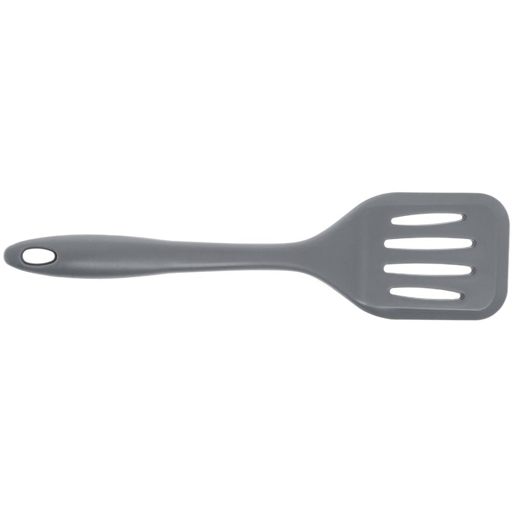 H3905GY Silicone Tools 12" Heat-Resistant Turner by Tablecraft – Medium, Silicone, Gray, Model 727875202901