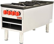 OMCAN 37529 DUAL GAS STOCK POT RANGE WITH 200,000 BTU