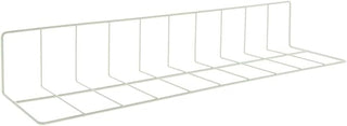 HUBERT L Shape Wire Fence Divider White Epoxy Coat - 26"L x 4" and 6" Sides