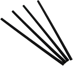 MarketPro Unwrapped Jumbo Straw Black, 7.75" Overall Length | 5000/Case
