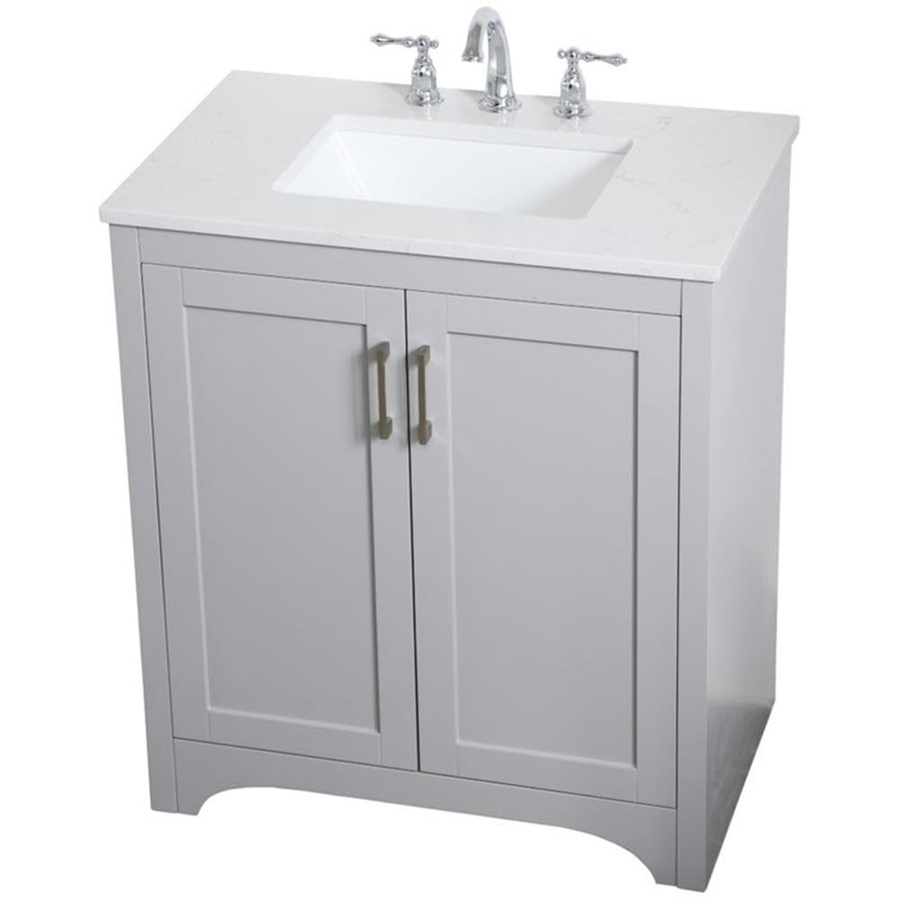 Elegant Decor 30" - Single / Grey / Traditional Wheel Care