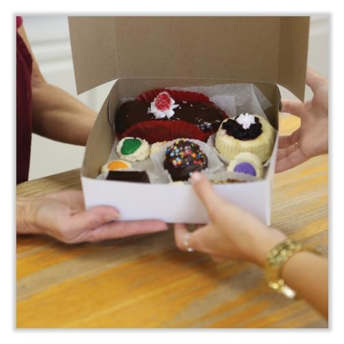 SOUTHERN CHAMPION TRAY 7" Length x 7" Width x 3" Height / White / 0.01 liters Bakery Take Out Containers