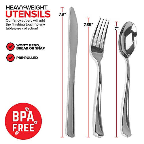 Stock Your Home 25 Count / Silver / Formal Spoons