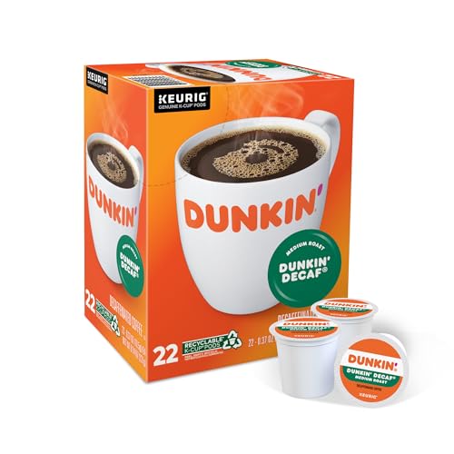 Dunkin' Decaf Medium Roast / 1 Ounce (Pack of 22) / coffee Single-Serve Capsules & Pods