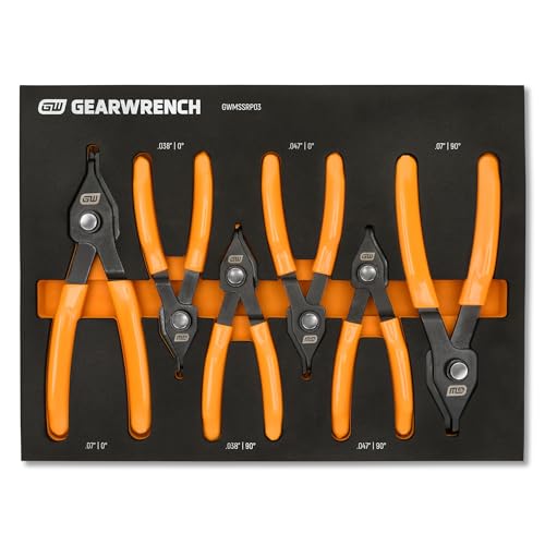 GEARWRENCH 6 Piece Foam Tray / 1 Snap-Ring Pliers