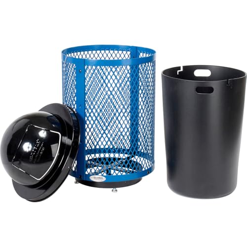 Global Industrial Blue / Industrial / 36.0 gallons Trash, Recycling & Compost