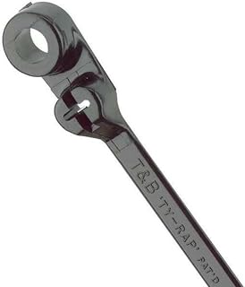 Thomas & Betts Thomas and Betts TY35MX Cable Tie, UV Resistant Nylon, 50 lb, 8", Black