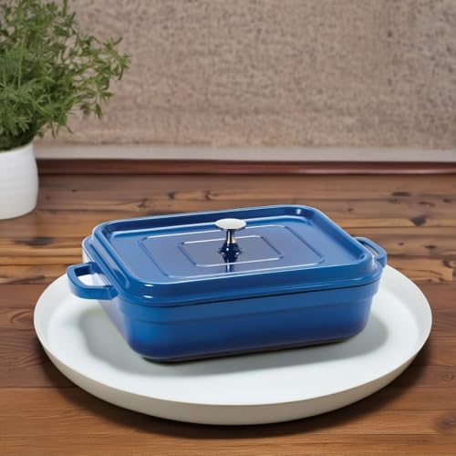 GET 8 Quart / Rectangular / Blue Roasting Pans