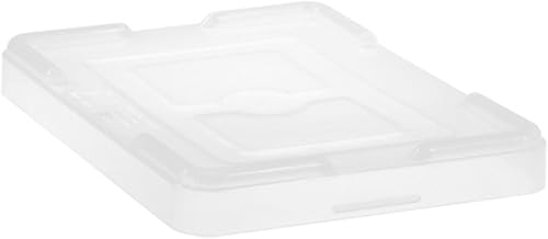QUANTUM STORAGE SYSTEMS COV92000CL Cover for Dividable Grid Container DG92035, DG92080 and DG92060, Clear, 4-Pack
