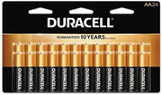 DURACELL CopperTop Alkaline Batteries with Duralock Power Preserve Technology, AA, 24/Box, Sold as 1 Box, 24 Each per Box