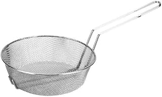 CAC Stainless CBKR-12F Nickel-Plated Culinary/Breading Basket, Fine Mesh 12"Dia