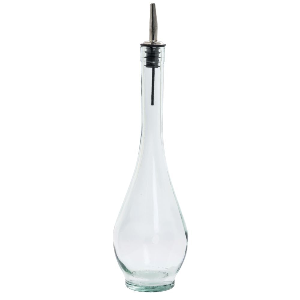 Siena 16 Oz. Green Tint Glass Oil Bottle by Tablecraft – 16 Ounces, 16.0 fluid_ounces, Glass, Clear, Model H931