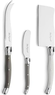 Lou Laguiole Tradition 3 Piece Cheese Knife Set in Wooden Box