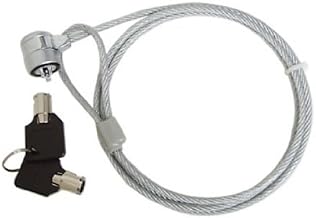 Notebook Laptop Security Keyed Kensington Compatible Universal Security Cable Lock - Bulk Packaged