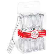 Stock Your Home Mini Fork / Clear / 100 Count Dessert Forks
