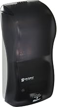 900 mL Wall Mount Automatic Liquid Hand Soap/Sanitizer Dispenser - Plastic, Black Pearl