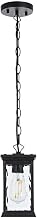 Elegant Lighting Mascher 7" Outdoor Pendant in Black