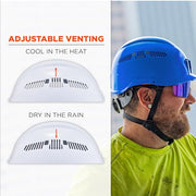 Ergodyne Blue / One Size Fits Most / Safety Helmet - Type 2, Class C Hard Hats