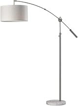 Adesso Adler Arc Lamp Brushed Steel