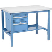 72" W x 36" D Workbench by Global Industrial – 36"L x 72"W, Steel, Blue, Model 319160