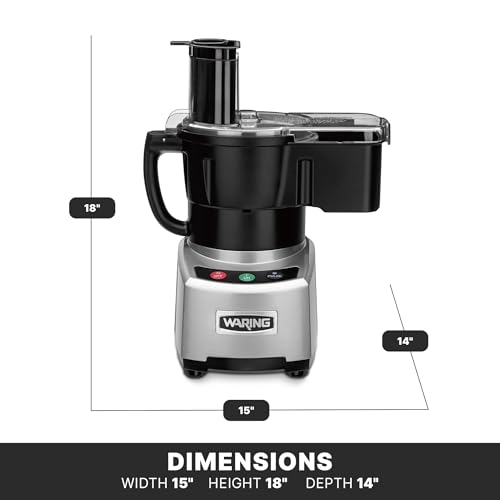Waring 4Q Food Processor | Feed Chute / 4-Quart / Black Food Processors