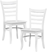 Lexicon Bonnie Wood Dining Room Side Chair& Set of 2 in White Finish