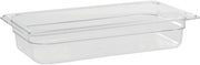 Cambro Camwear® 1/3 Size Clear Polycarbonate Cold Food Pan - 6"D