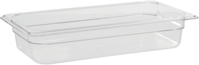 Cambro Camwear® 1/3 Size Clear Polycarbonate Cold Food Pan - 6"D